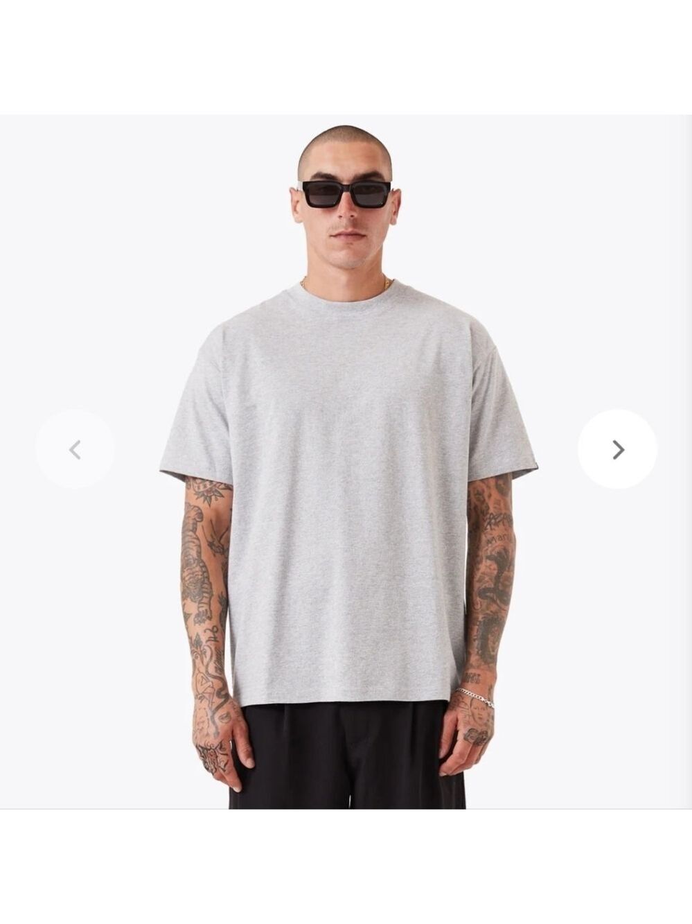 ZANEROBE GRAY MARLE COTTON TEE SHIRT MEDIUM FIT LIKE NEW